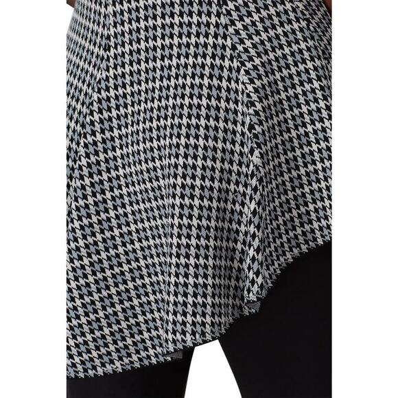 Derek Lam Collective Plaid Knit Peplum Top Grey Size XS - Picture 4 of 8